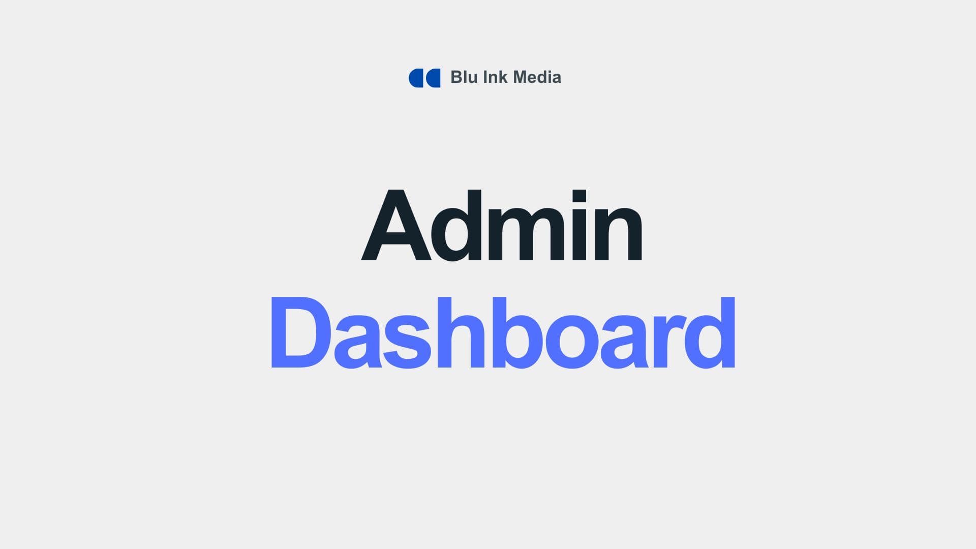 Admin Dashboard (Light)
